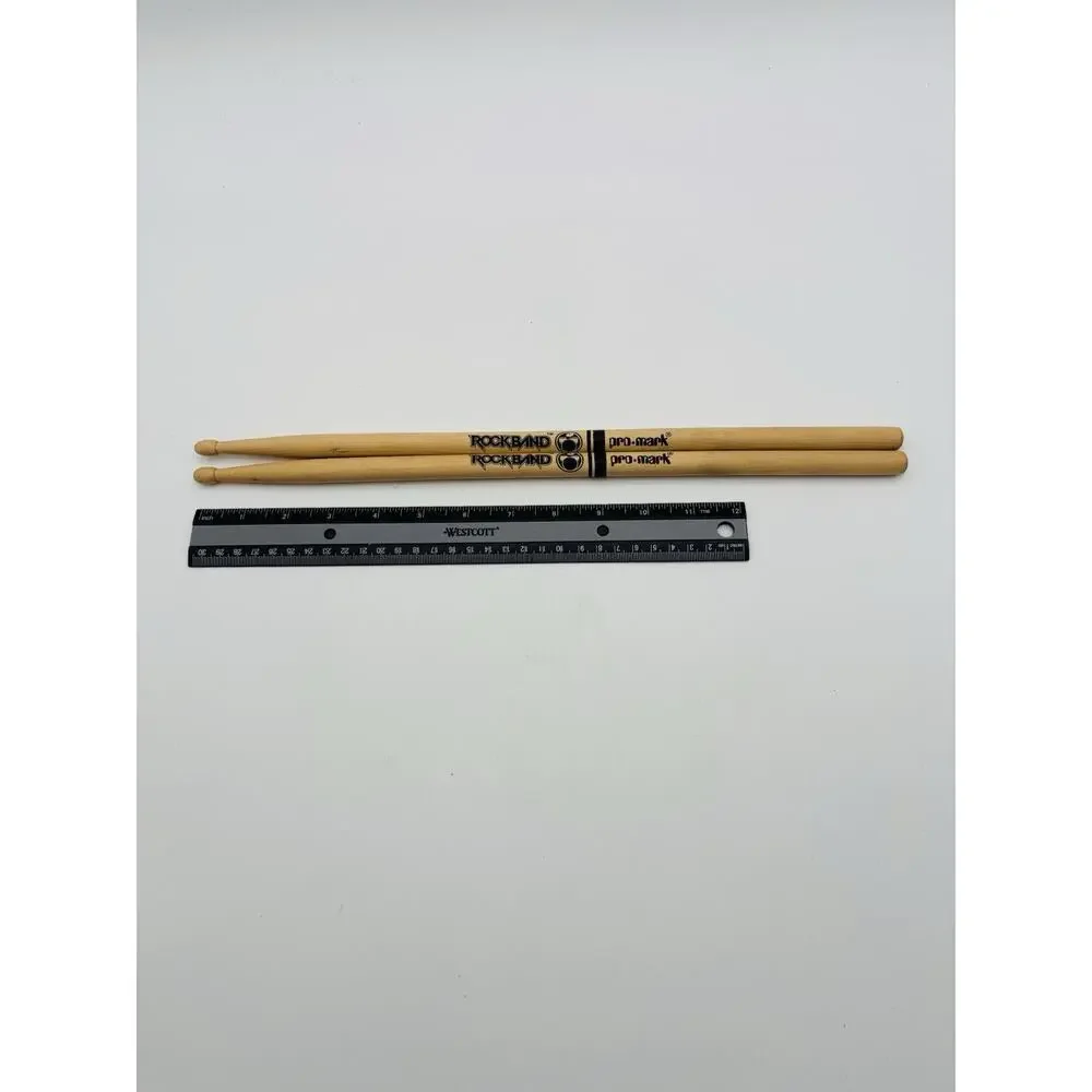 Set Of Rock Band Ludwig Replacement Wood Drum Sticks Xbox Nintendo Wii OEM VG